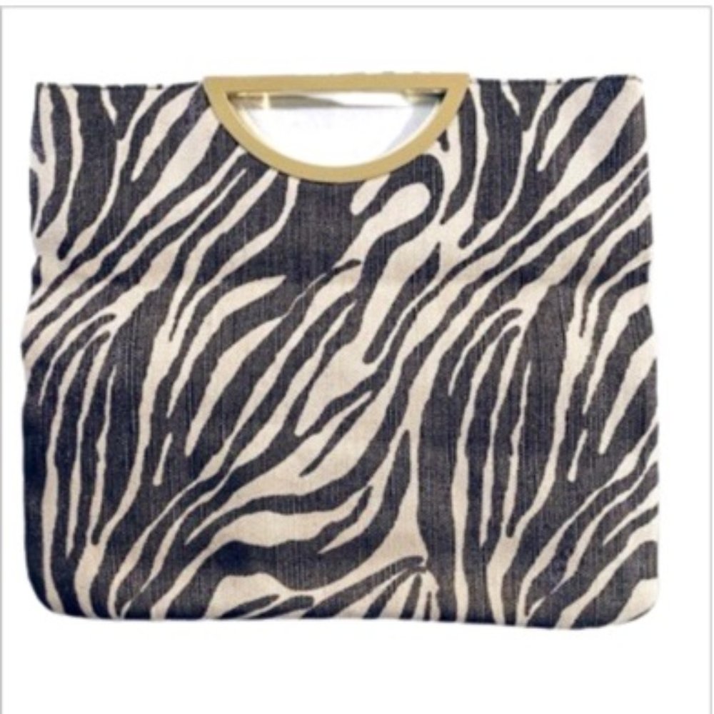 Style & Co  Zebra Print Purse Fold-Over Clutch